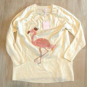 BRAND NEW WITH TAGS! Flamingo sweater! Size M